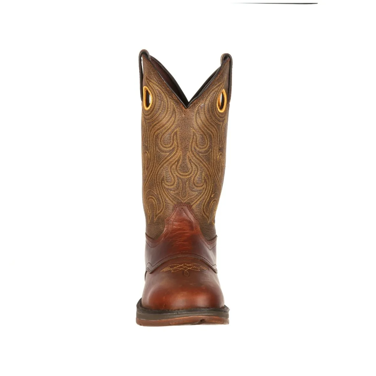 Durango Rebel Men's Pull-on Western 12" Work Boots Db5468 In Sunset Velocity And Trail Brown