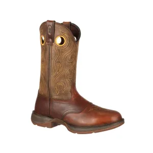 Durango Rebel Men's Pull-on Western 12" Work Boots Db5468 In Sunset Velocity And Trail Brown