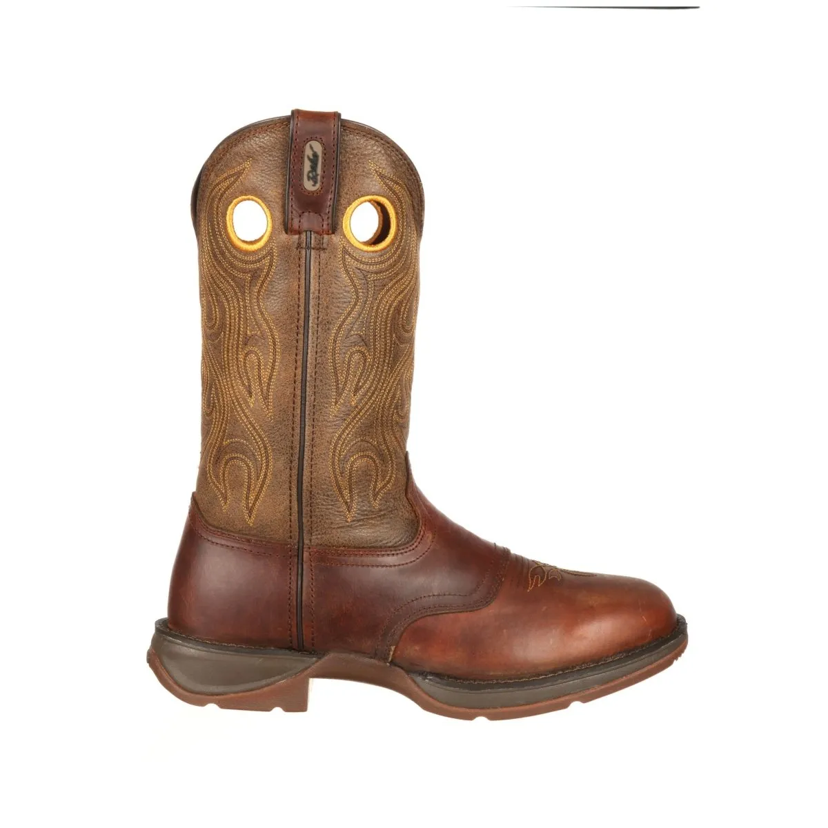 Durango Rebel Men's Pull-on Western 12" Work Boots Db5468 In Sunset Velocity And Trail Brown