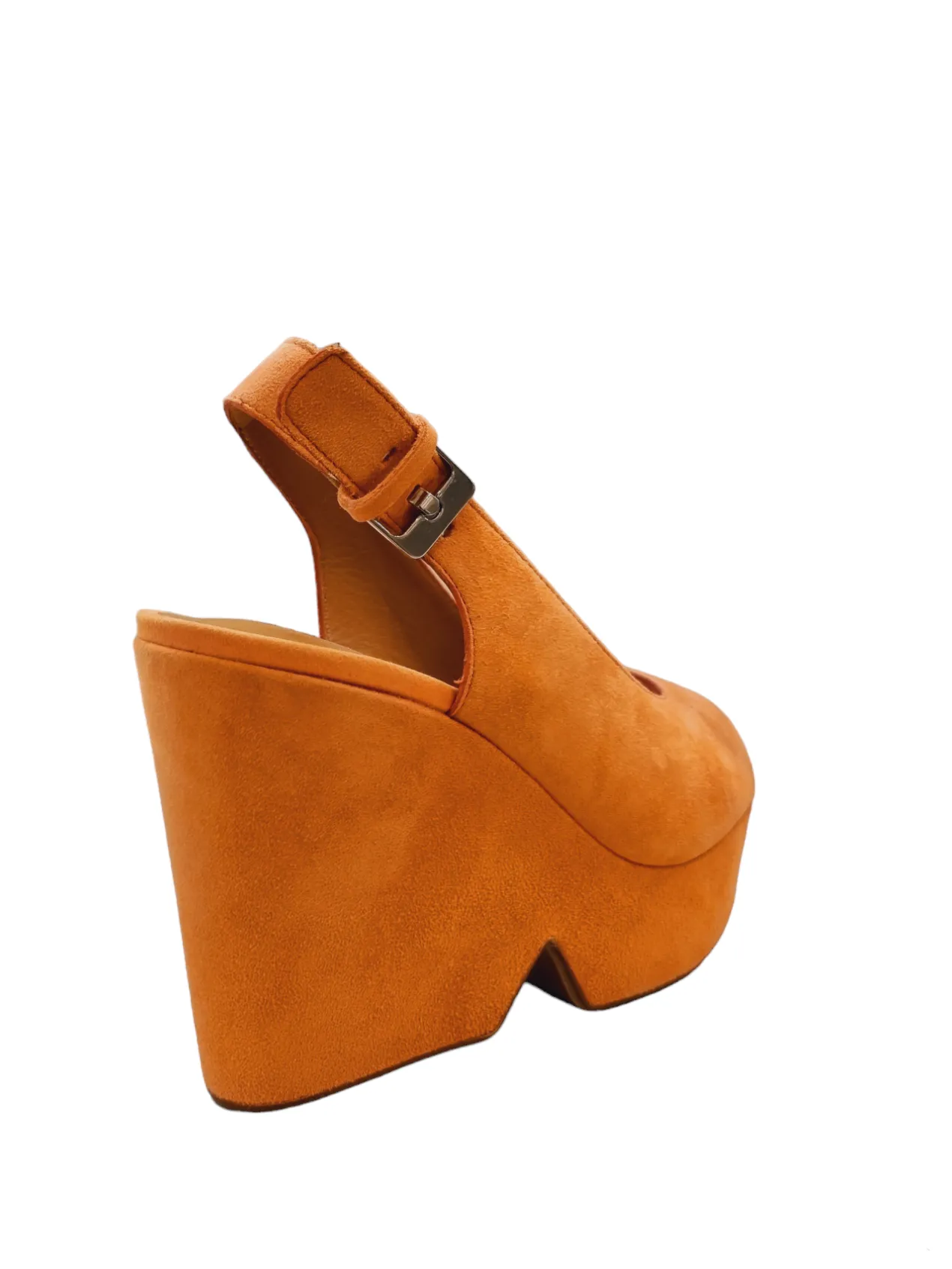 Dylan Orange Suede Sandals (carryover style)