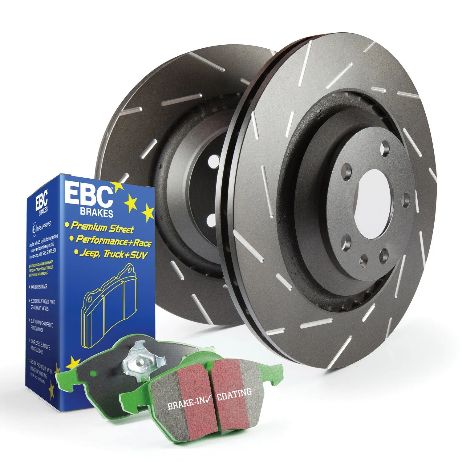 EBC Brakes S2KR1157 S2 Kits Greenstuff 2000 and USR Rotors