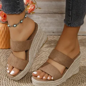 Elevate Your Style with Open Toe Wedge Sandal