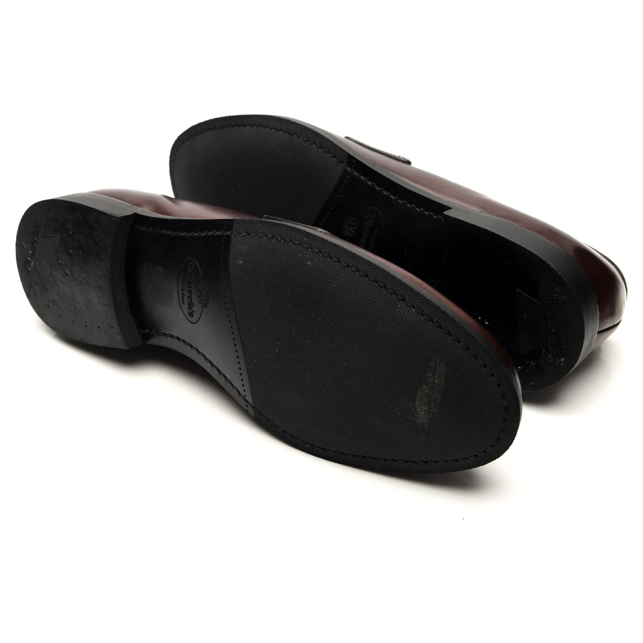 'Elveden' Dark Brown Leather Loafers UK 9.5 F
