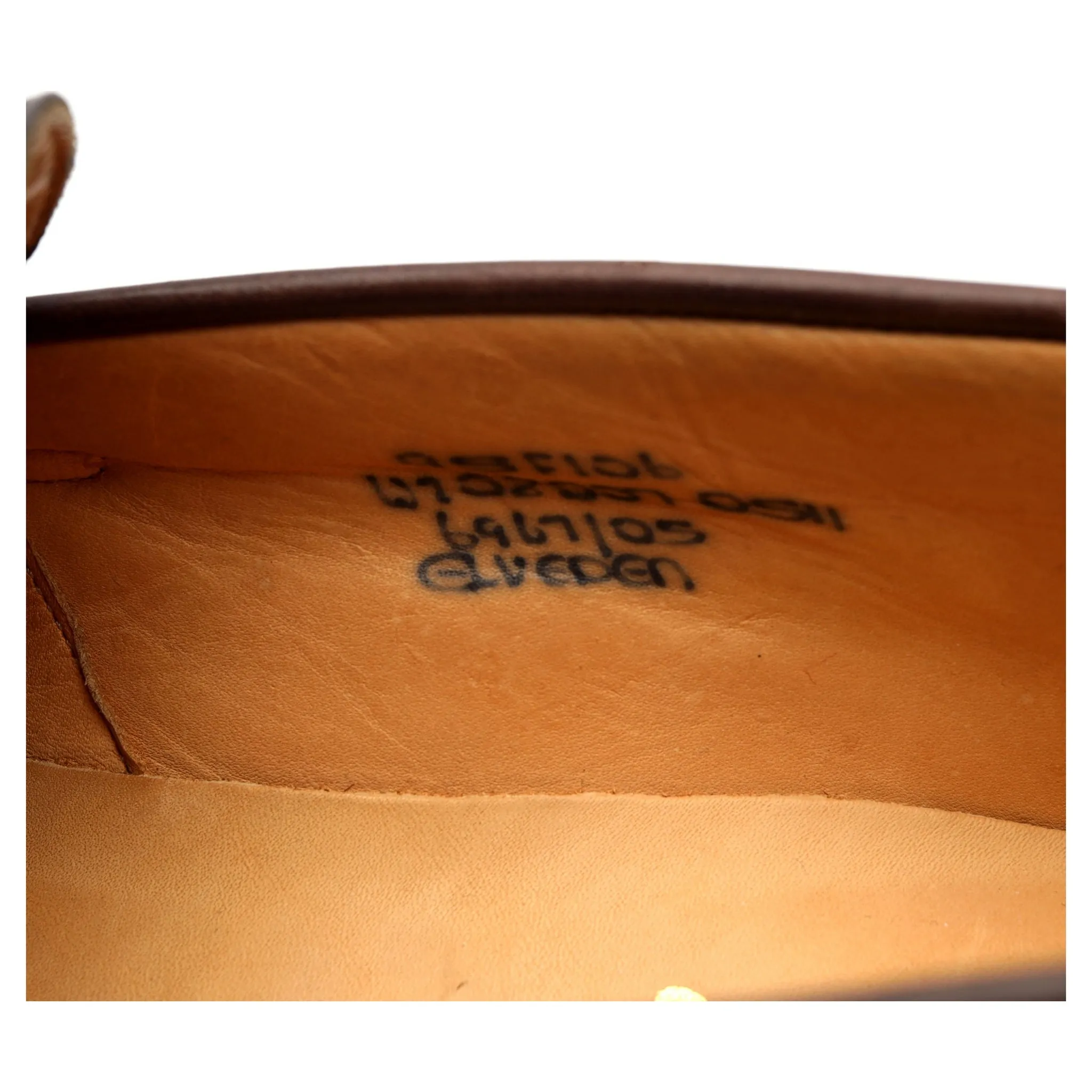 'Elveden' Dark Brown Leather Loafers UK 9.5 F