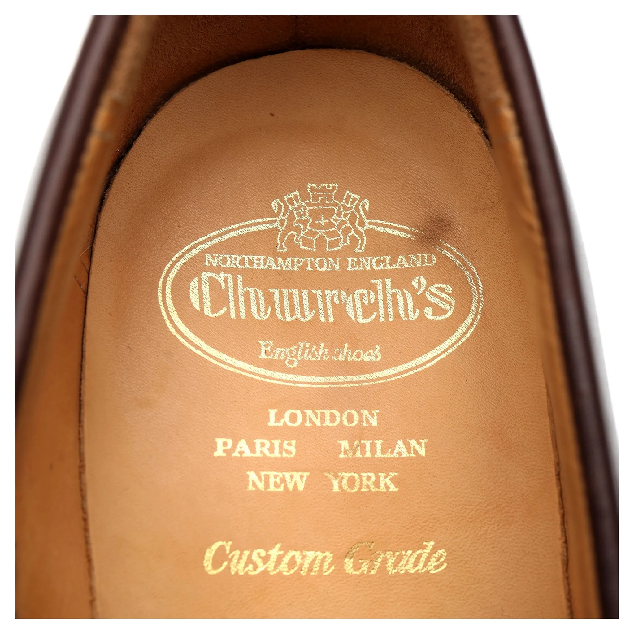 'Elveden' Dark Brown Leather Loafers UK 9.5 F