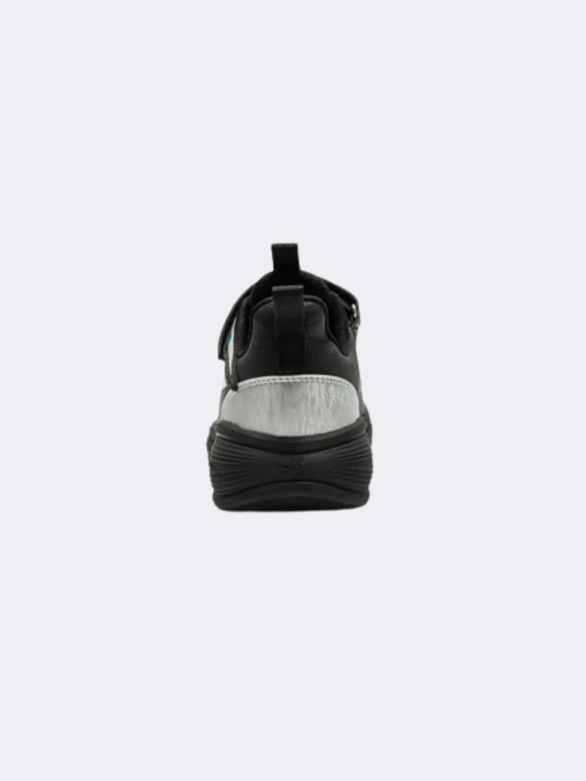 Erke Bounce Gs-Boys Running Shoes Black/Silver