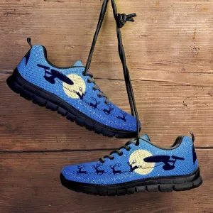Fan Art Star Trek Space Ship as Santa's Sleigh Christmas Running Shoes
