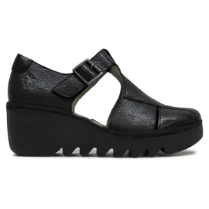 Fly London BURI481FLY Mousse Leather Women's Wedge Heels Shoes