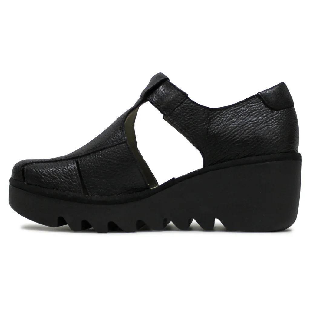 Fly London BURI481FLY Mousse Leather Women's Wedge Heels Shoes