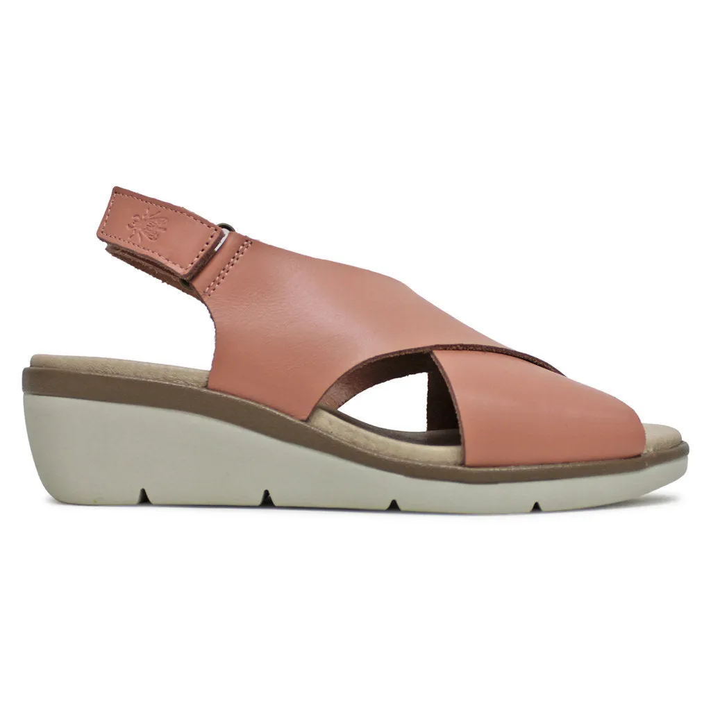 Fly London NABI058FLY Brooklyn Leather Women's Wedge Heels Sandals