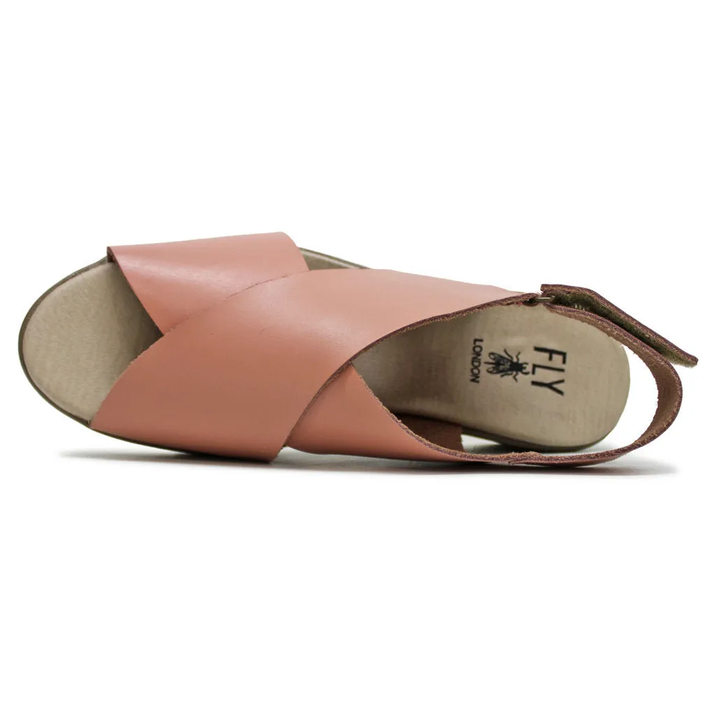 Fly London NABI058FLY Brooklyn Leather Women's Wedge Heels Sandals