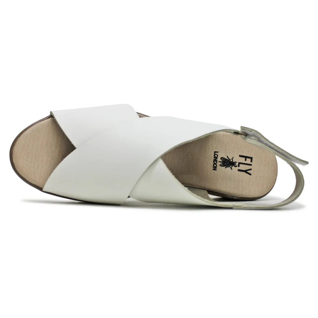 Fly London NABI058FLY Brooklyn Leather Women's Wedge Heels Sandals