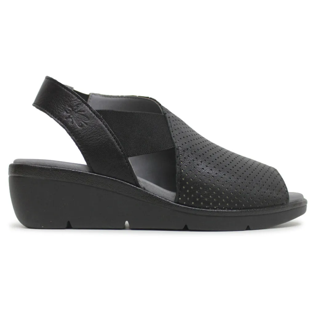 Fly London NISI066FLY Leather Women's Slingback Wedge Sandals