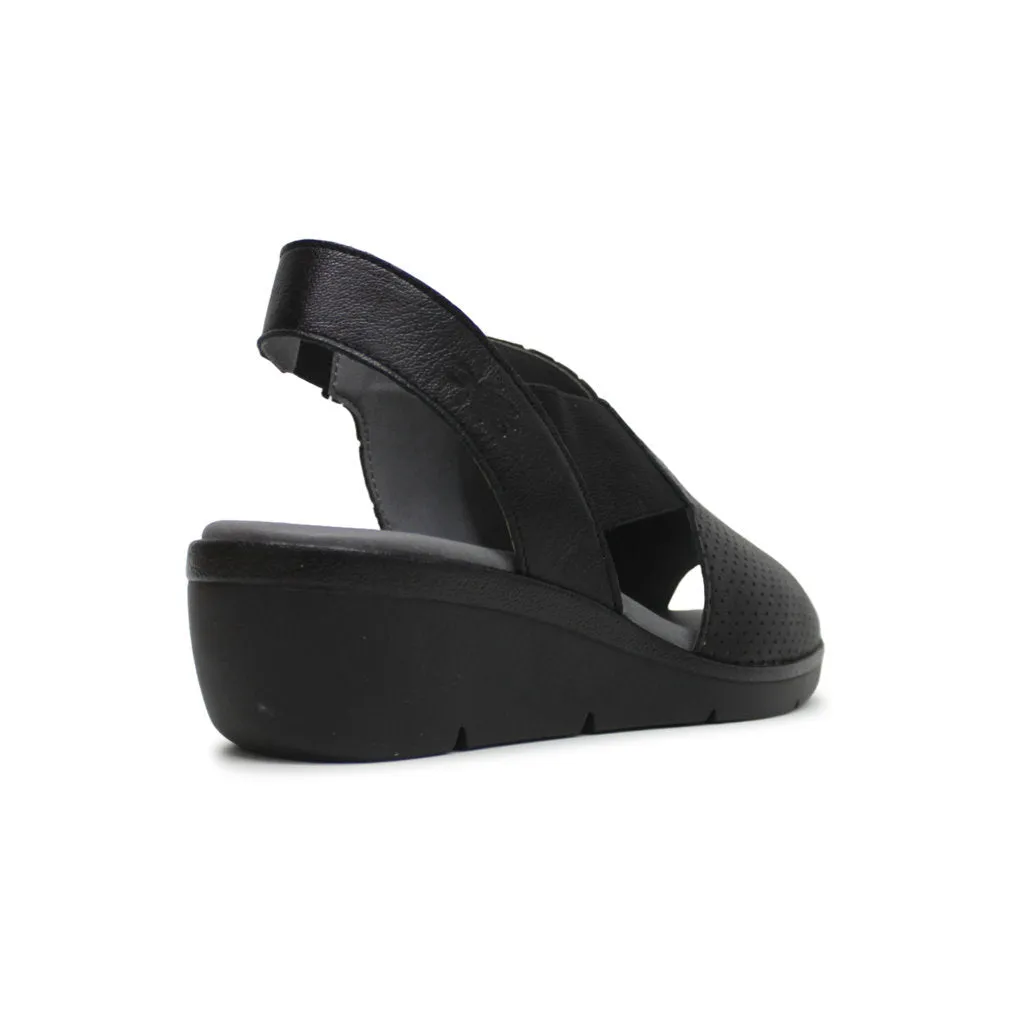 Fly London NISI066FLY Leather Women's Slingback Wedge Sandals