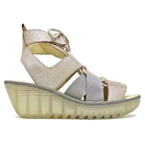 Fly London YACA413FLY Cool Leather Women's Wedge Heels Sandals