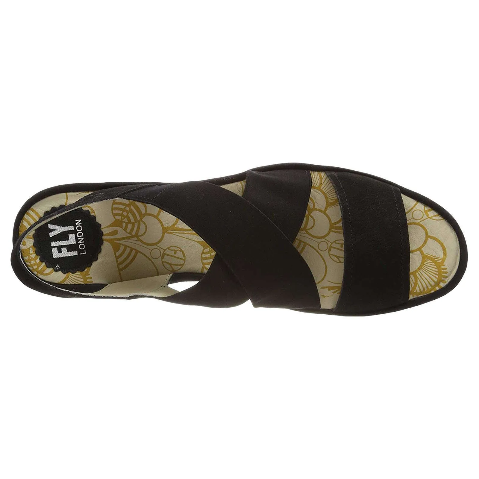 Fly London Yaji888Fly Cupido Leather Women's Wedge Heel Sandals