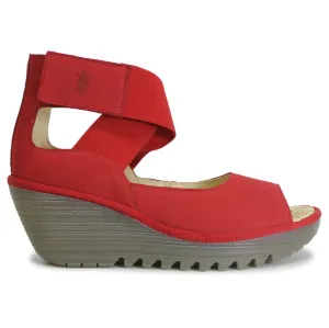 Fly London YEFI473FLY Cupido Leather Women's Wedge Heels Sandals