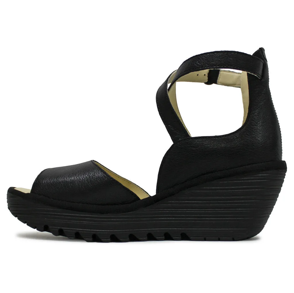 Fly London YESS476FLY Mousse Leather Women's Wedge Heels Sandals