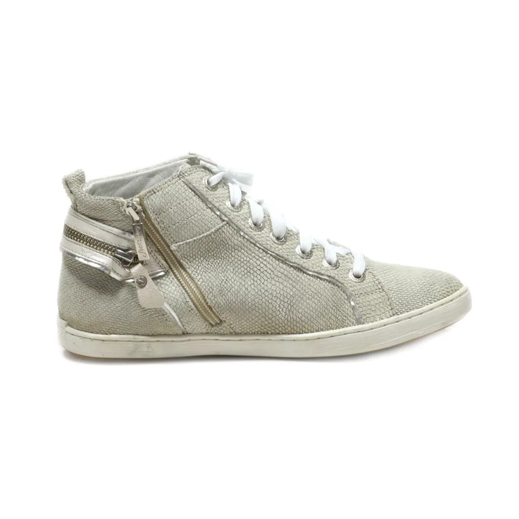 Footnotes Ankle Boots Leather Beige Colour For Women