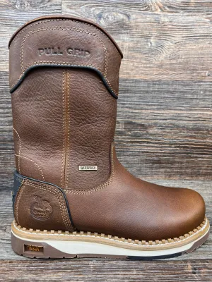gb00369 Men's Waterproof Soft Toe Slip On Wedge Work Boot by Georgia