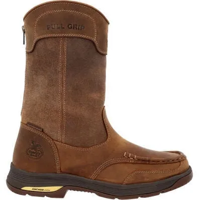 Georgia Men's Athens Superlyte WP Pull On AT Work Boot -Brown- GB00550