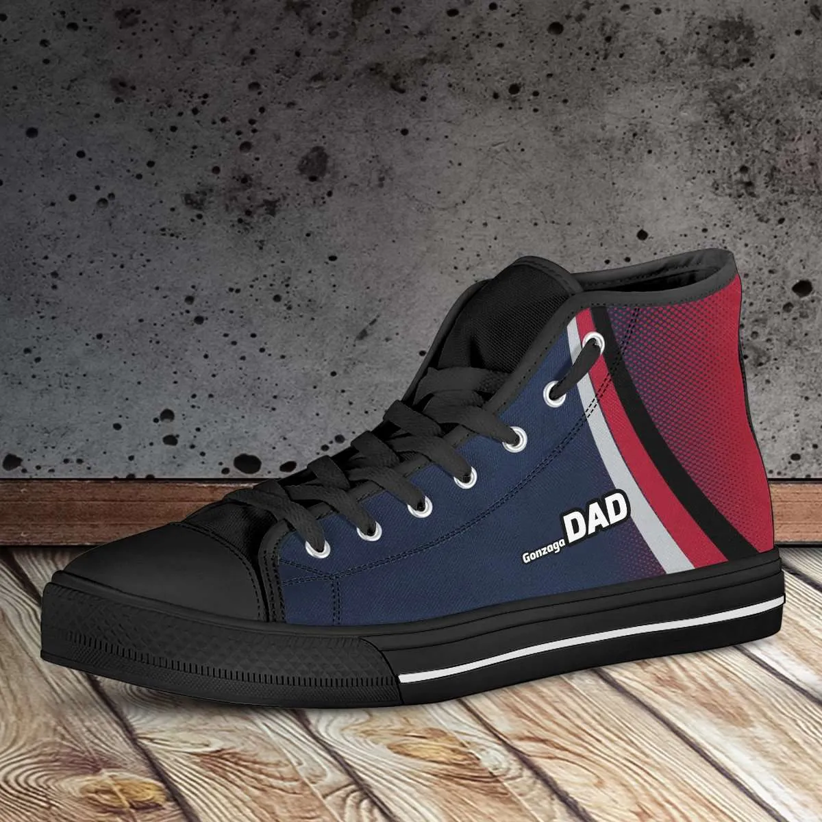 Gonzaga DAD Basketball Fans Canvas High Top Shoes
