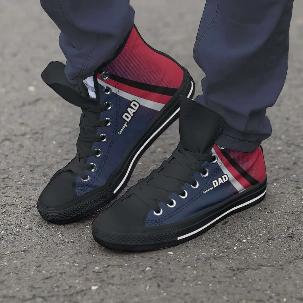 Gonzaga DAD Basketball Fans Canvas High Top Shoes