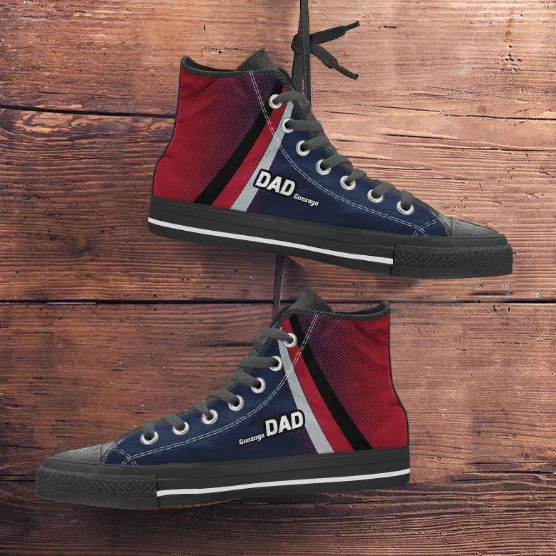 Gonzaga DAD Basketball Fans Canvas High Top Shoes