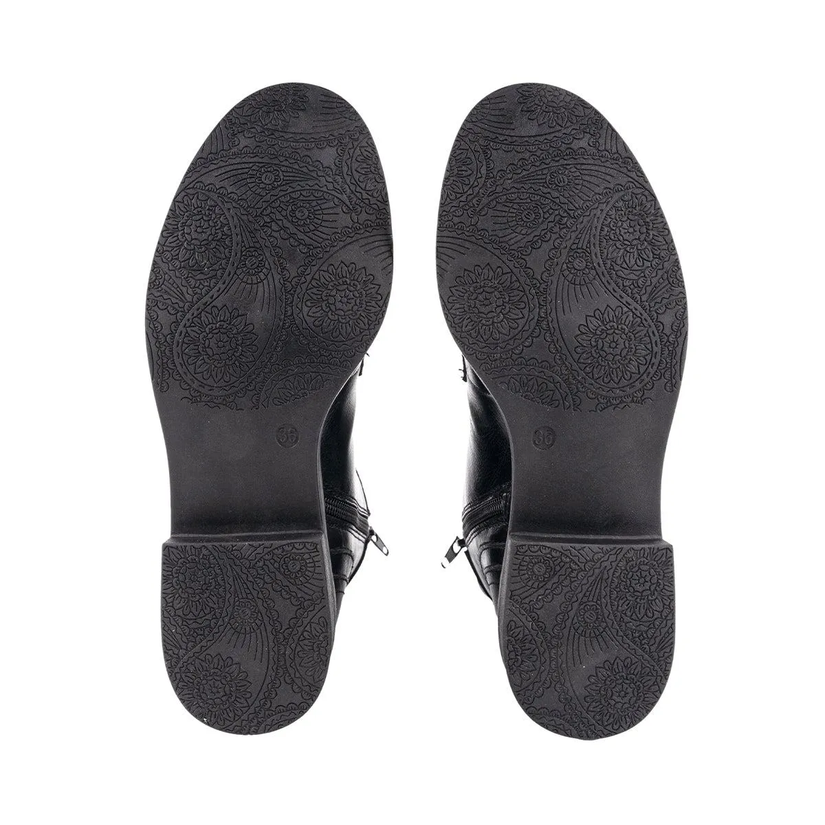 Graceland Ankle Boots Leather Black Colour For Women