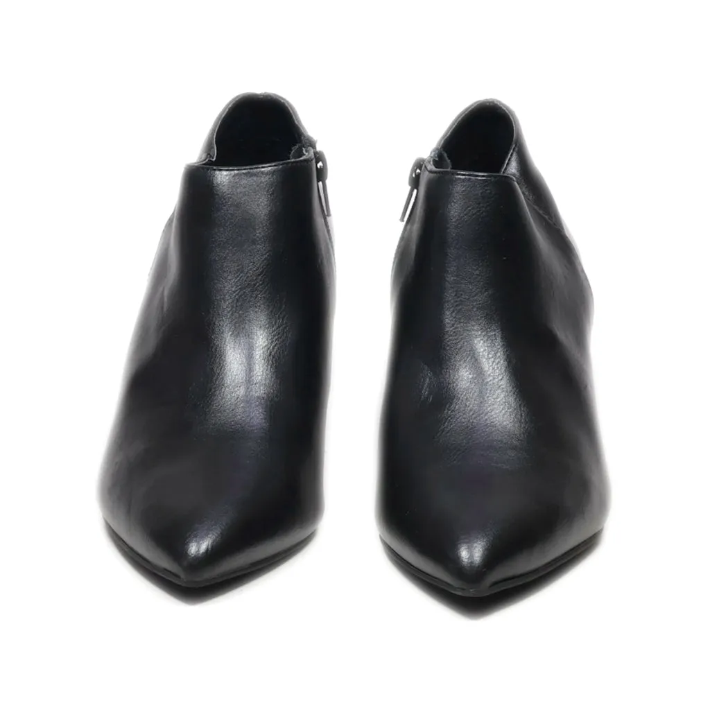 Graceland Sock Boots Leather Black Colour For Women