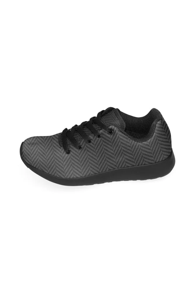 Herring Bone Dark Print Men’s Running Shoes (Model 020)