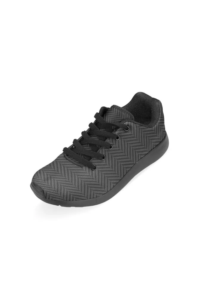 Herring Bone Dark Print Men’s Running Shoes (Model 020)