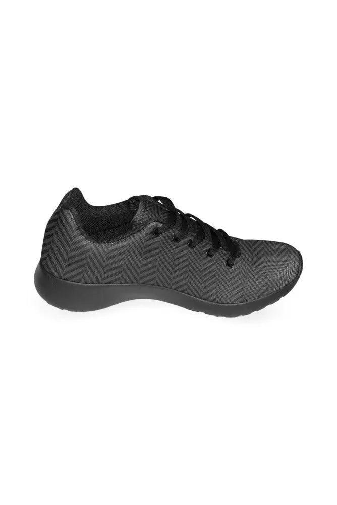 Herring Bone Dark Print Men’s Running Shoes (Model 020)