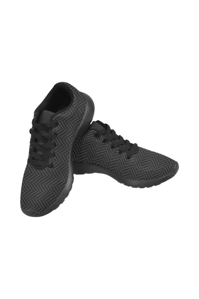 Herring Bone Dark Print Men’s Running Shoes (Model 020)