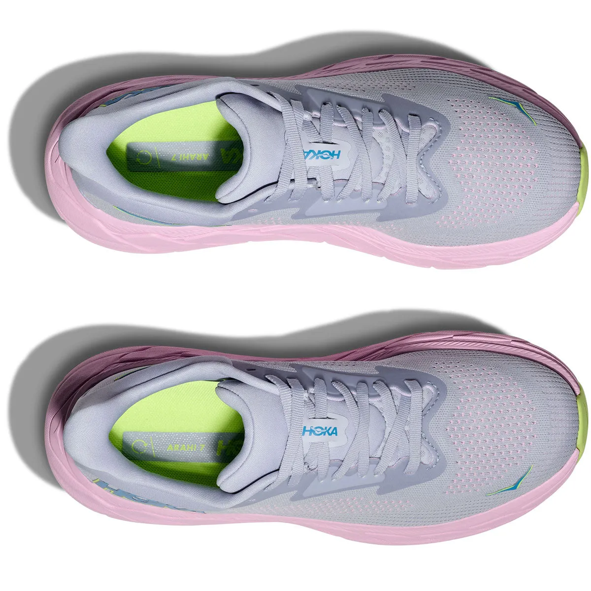Hoka Arahi 7 Running Shoes - Womens - Gull/Pink Twilight
