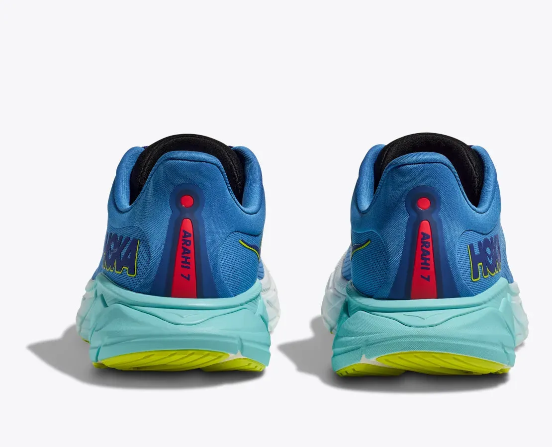 Hoka Men's Arahi 7 Wide Fit Running Shoes Virtual Blue / Cerise