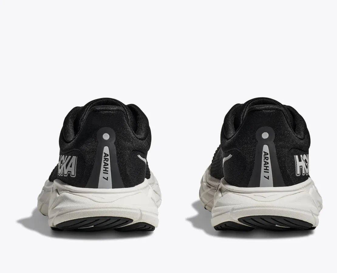 Hoka Women's Arahi 7 Running Shoes Black / White