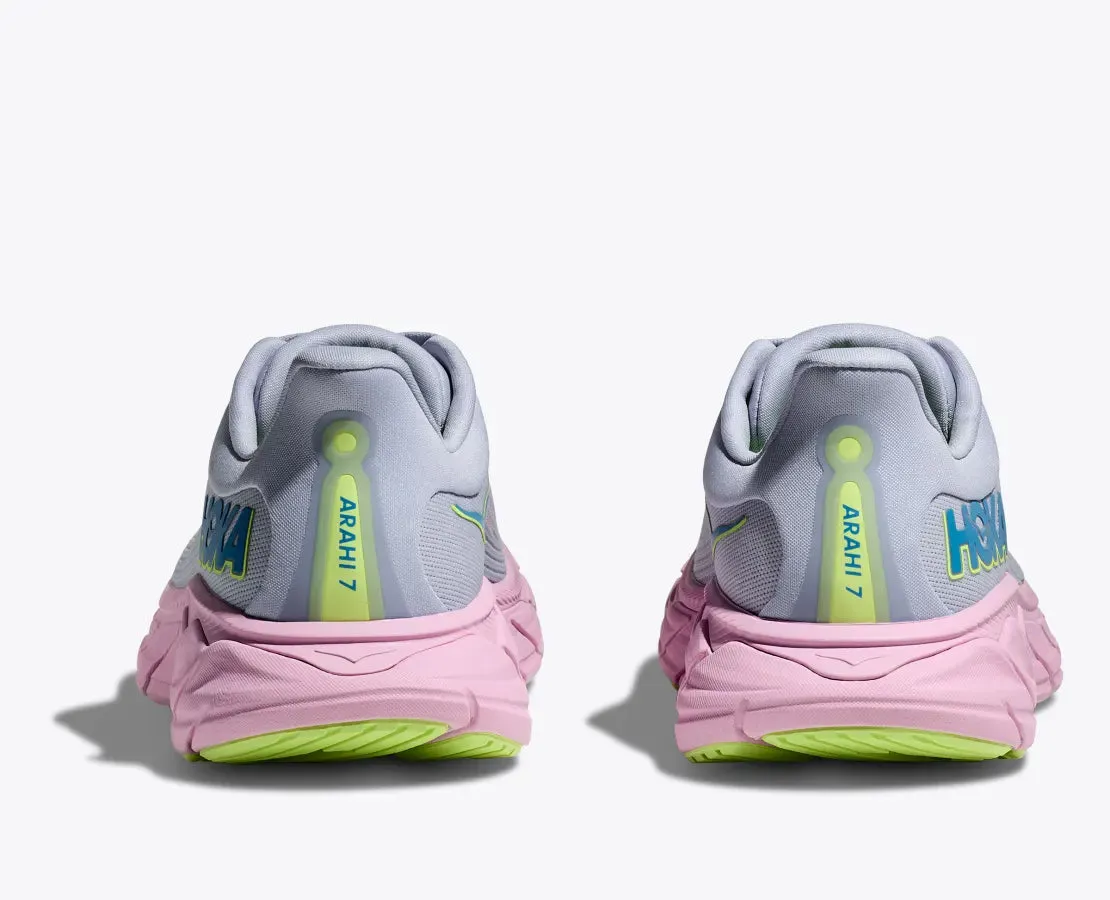 Hoka Women's Arahi 7 Running Shoes Gull / Pink Twilight