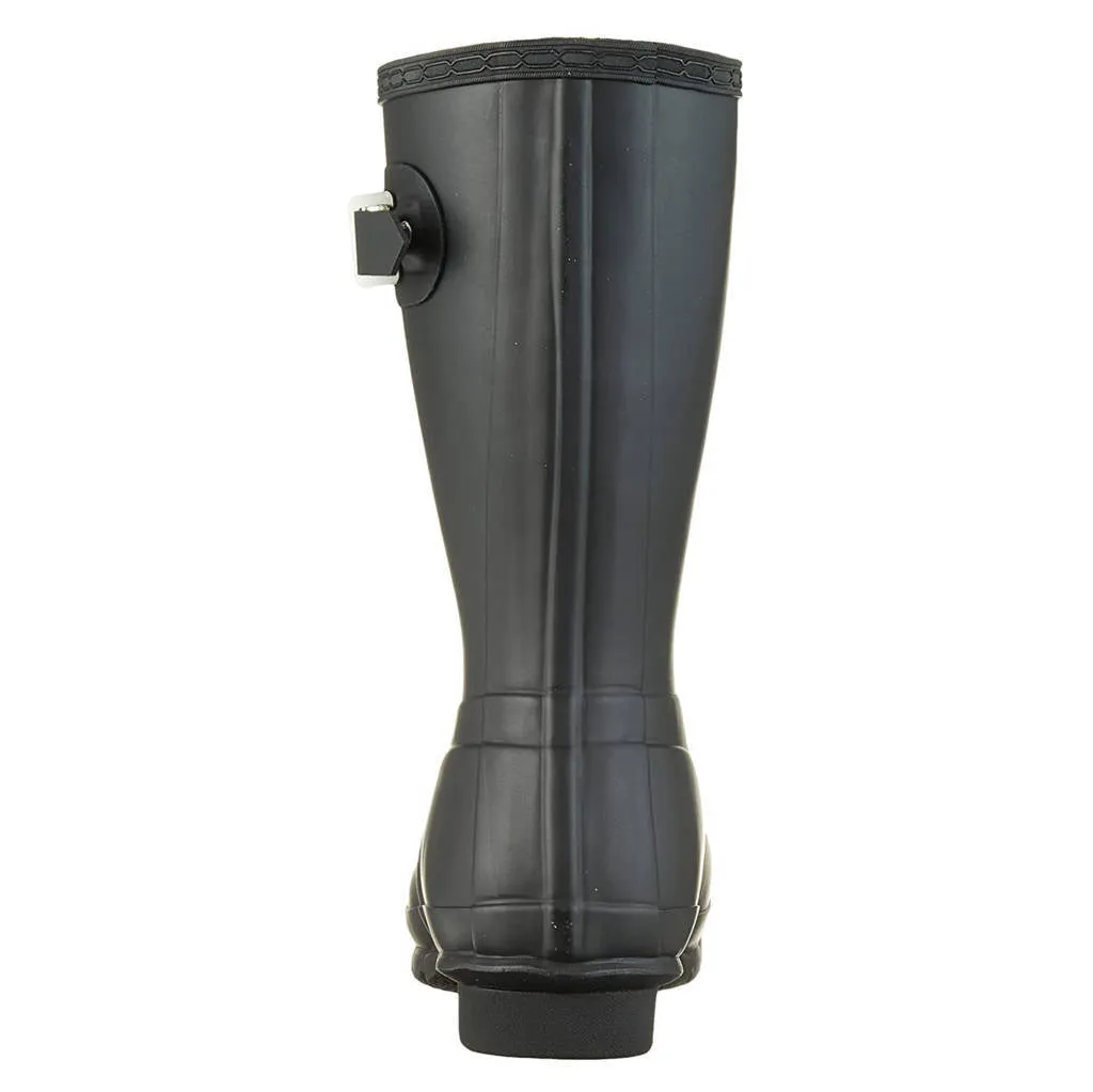Hunter Womens Boots Original Insulated Short Buckle Wellington Rubber - UK 8