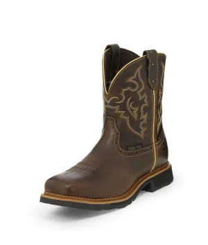 'Justin' Women's 8" Jalena WP Comp Toe - Maple Tan / Brown