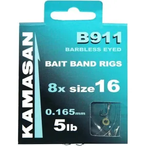 Kamasan B911 E Barbless Eyed Bait Band Rigs