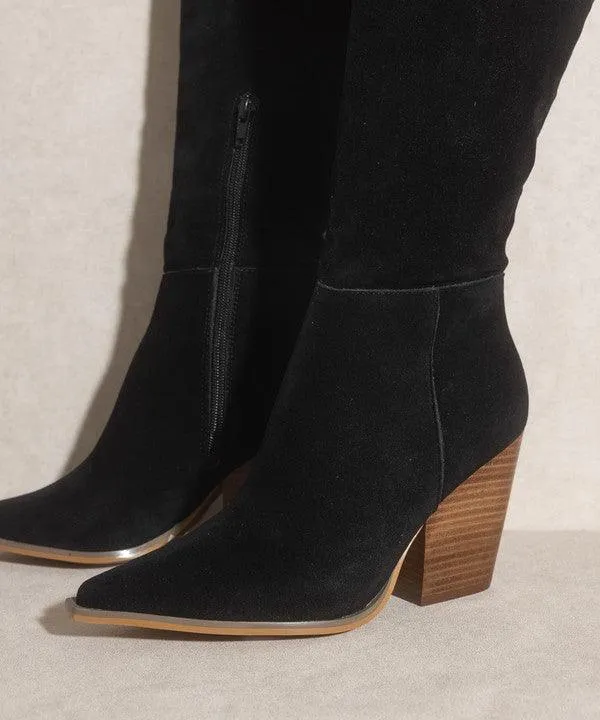 Kenndy High-Knee Western Boots