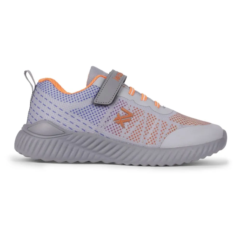 Leap7x By Liberty Kids NITKID-4EL L.Grey Sports Lacing Shoes