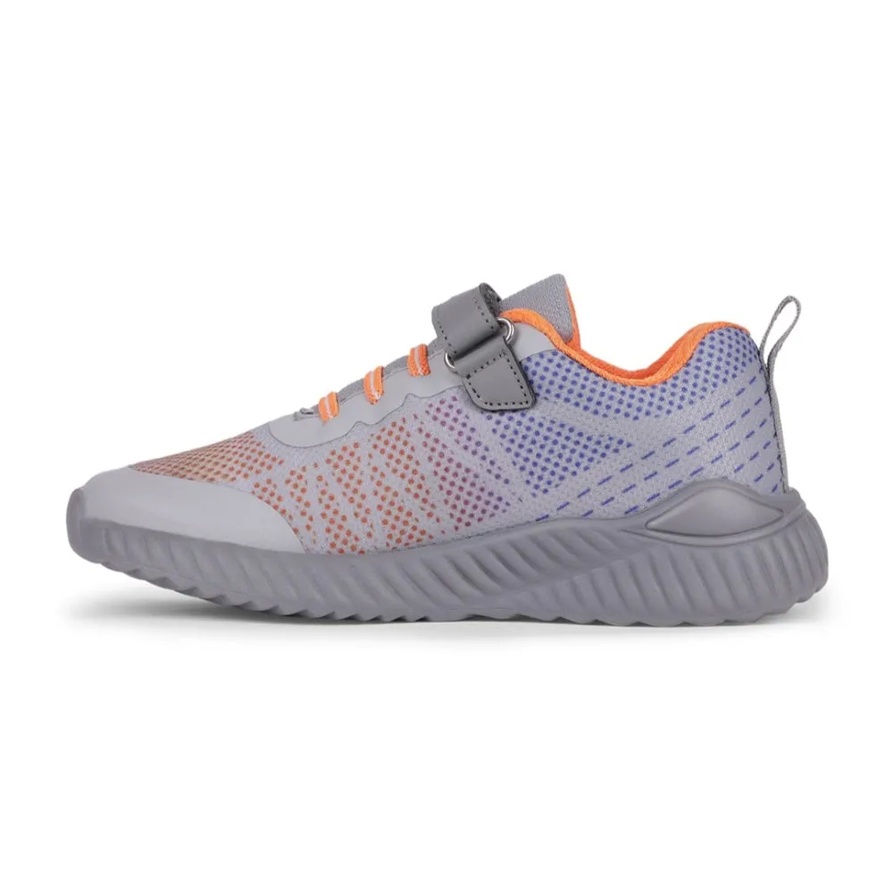 Leap7x By Liberty Kids NITKID-4EL L.Grey Sports Lacing Shoes