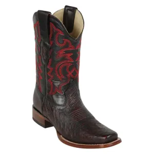 Los Altos Boots Mens #8129718 Rodeo Boot Style | Smooth Ostrich Boots | Color Black Cherry