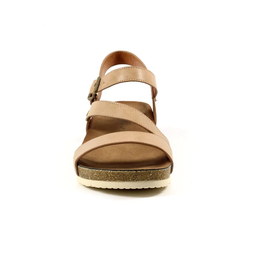 Lunar JLH358 Cluster Beige Womens Comfortable Summer Slingback Sandals
