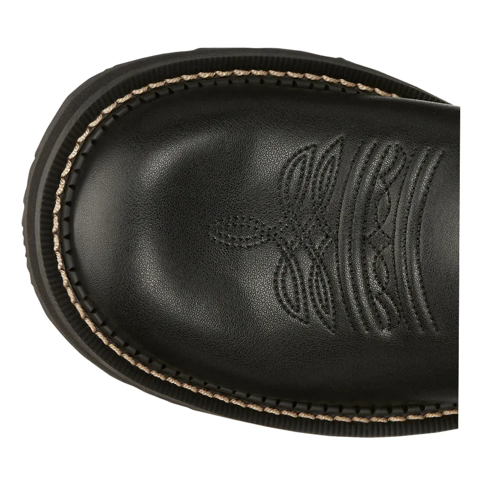 Lyla Embroidered Square Toe Cowboy Booties