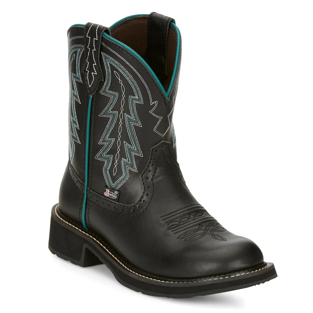 Lyla Embroidered Square Toe Cowboy Booties