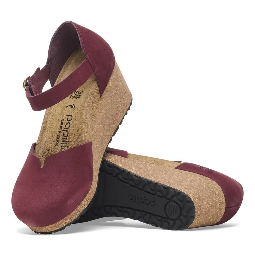 Mary Cork Wedge in Zinfandel