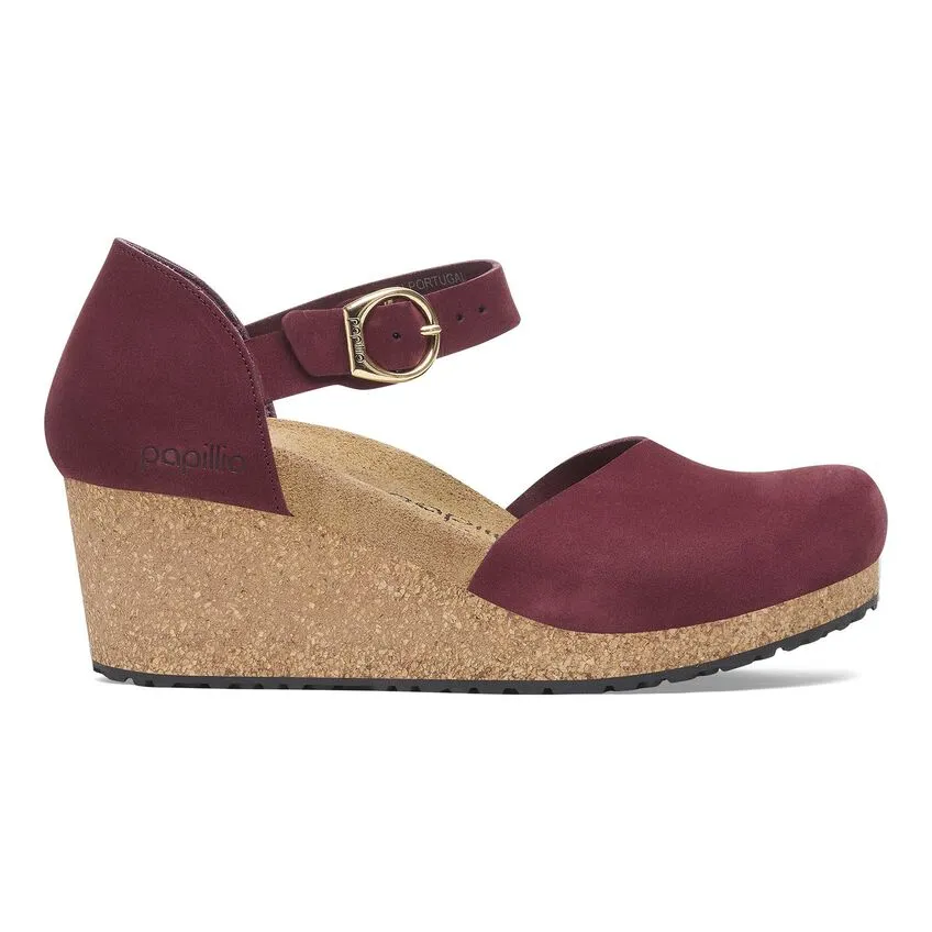Mary Cork Wedge in Zinfandel